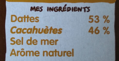 NAKD Cacahuètes - 140g (4x1p) - Ingrédients