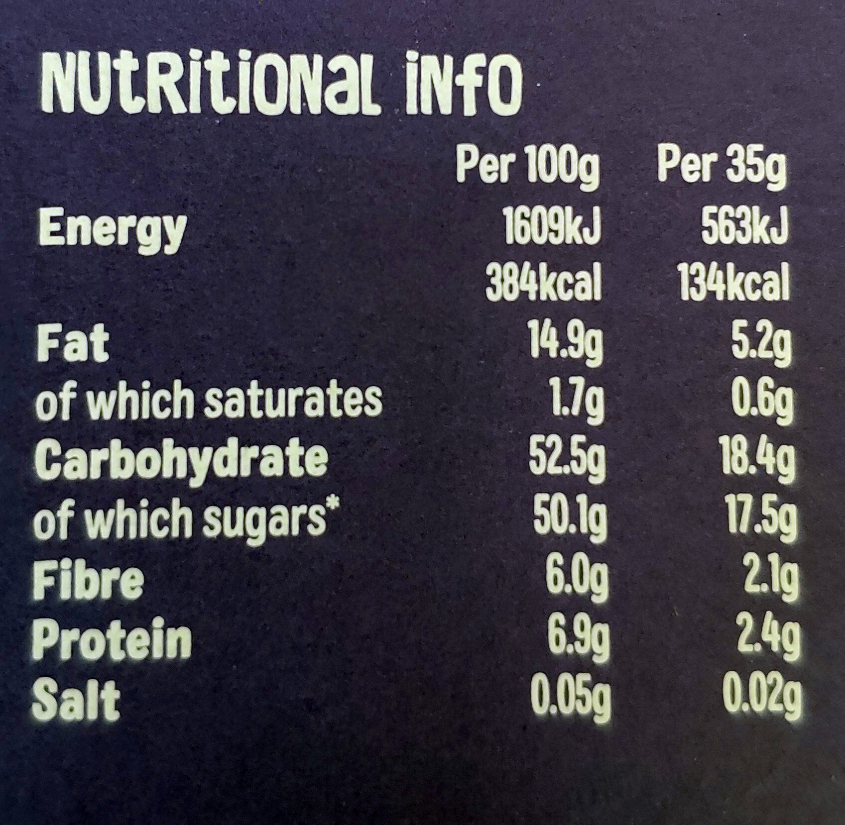 Almond Macaroon - Nutrition facts