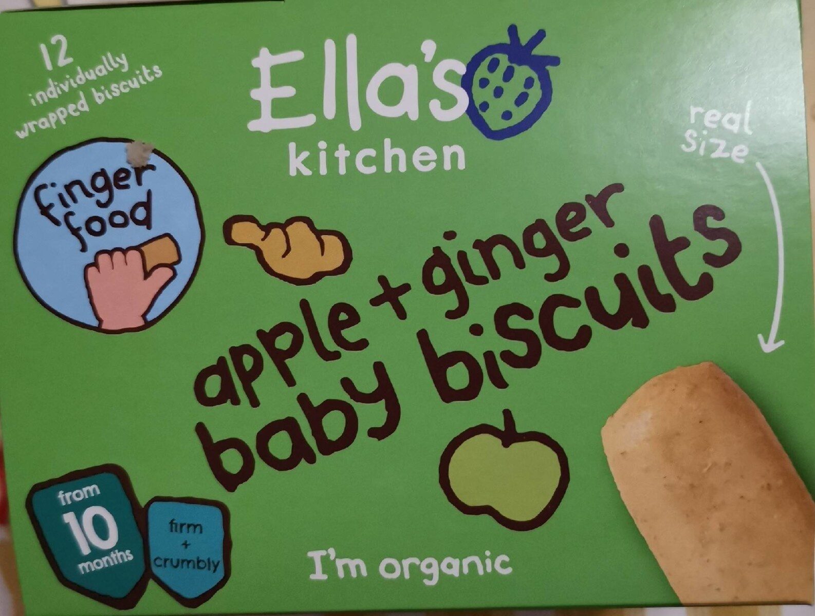 Apple + ginger baby biscuits - Product