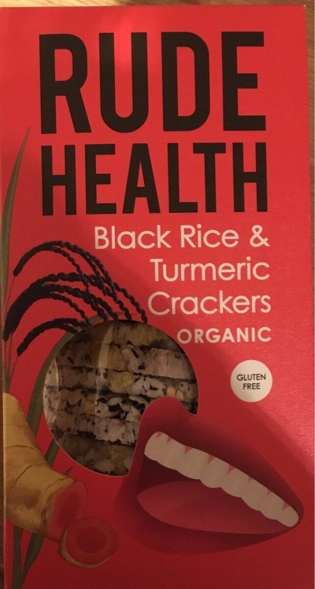 Black Rice & Turmeric Crackers - Product - en