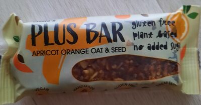 Lizzie's PLUS BAR apricot orange oat & seed - Product