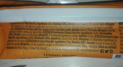Meridian Peanut Bar 40G - Ingredients