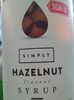 hazelnut flavour syrup - Product