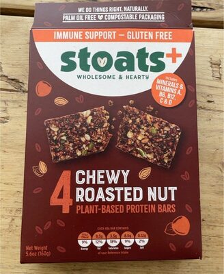 Calories in Stoats Chewy Roasted Nut Bars