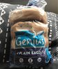 Genius Gluten Free Plain Bagels X4 - Product