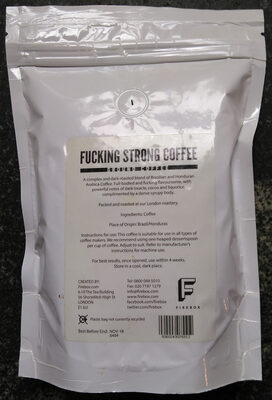 Fucking Strong Coffee - Ingredients