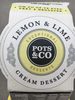 Cream dessert lemon & lie - Producto
