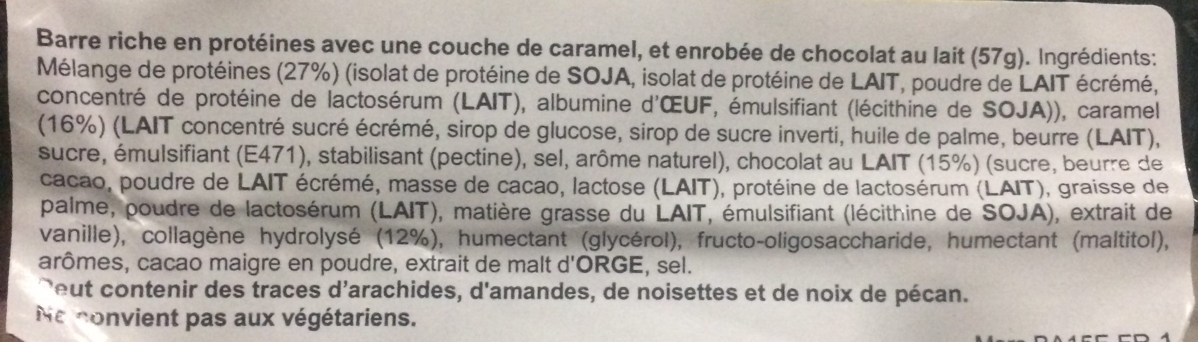 Mars protein - Ingredienti - fr