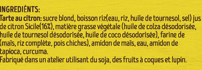Tarte au citron 1x90g - Ingredienti - fr