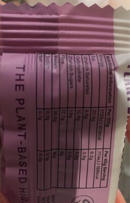 Misfits Plant-Powered Chocolate Caramel - Nutrition facts