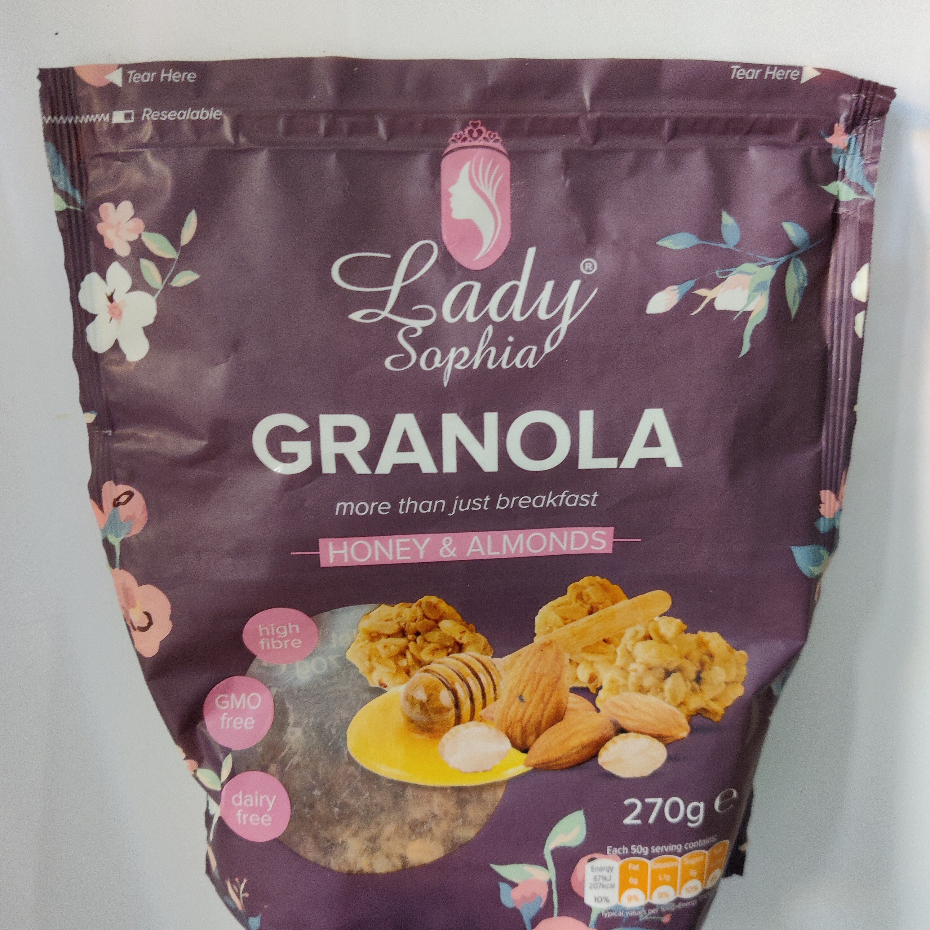 Granola Crunchy Cereal Flakes with Honey & Almonds - Producto - en