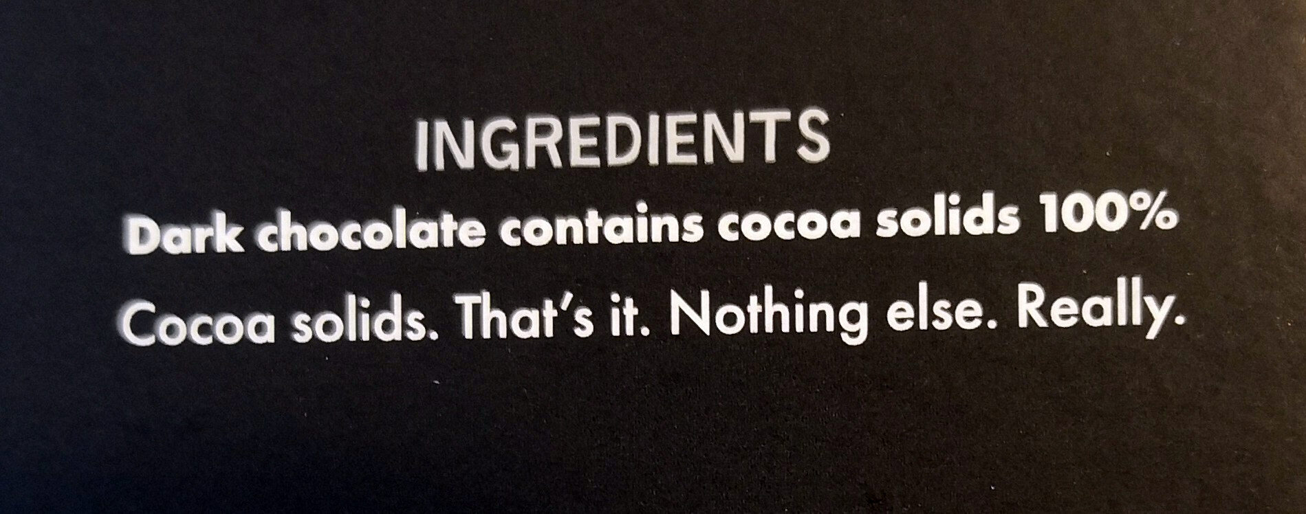 Absolute black dark chocolate - Ingredients - en