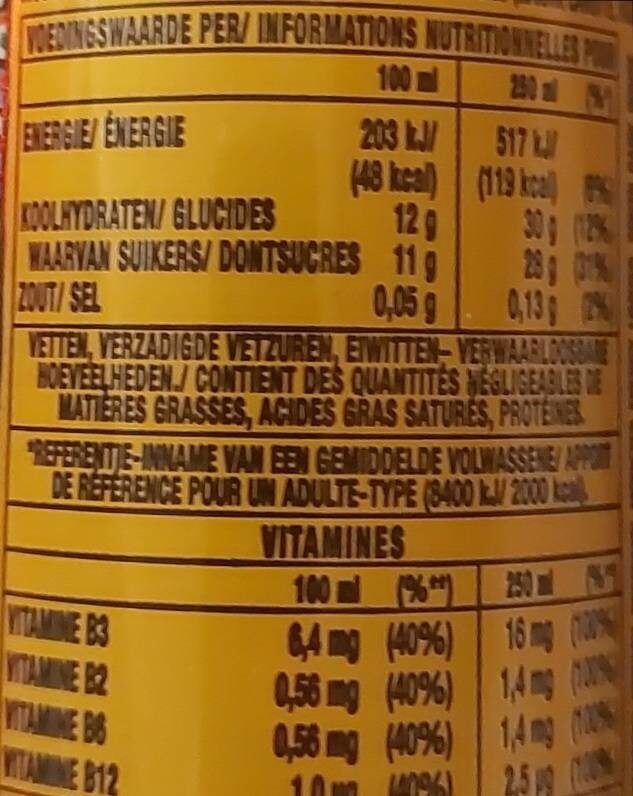Juiced mango loco monster 355ml - Voedingswaarden - en