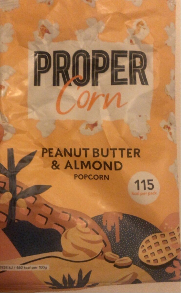 Proper corn peanut butter&almond  popcorn - Product - fr