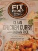 Fit Foods Clean Chicken Curry with Brown Rice - Product
