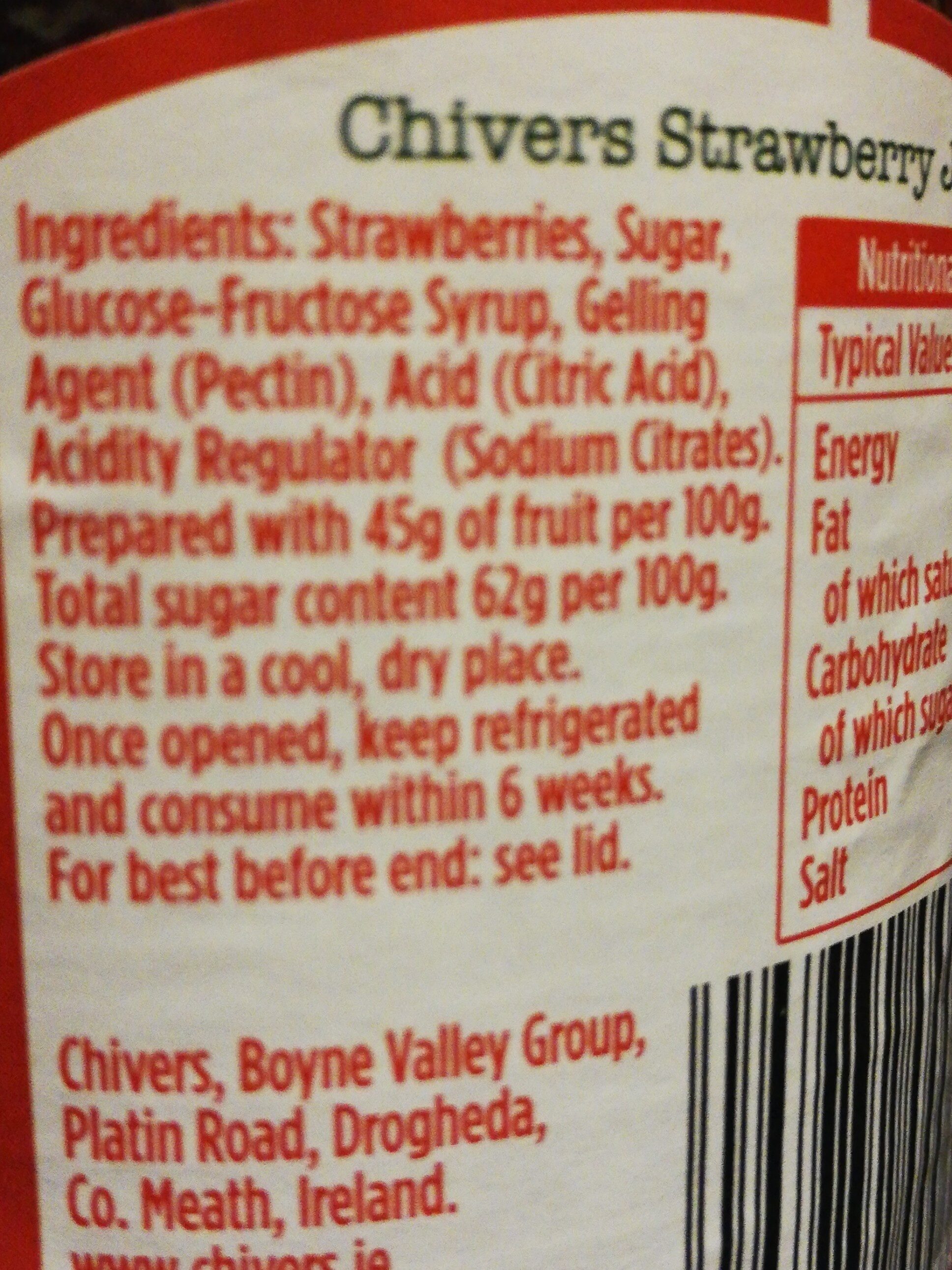 Strawberry Jam - Ingredients