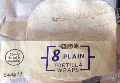 8 plain tortilla wraps - Product