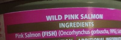 Wild pink salmon - Ingredients