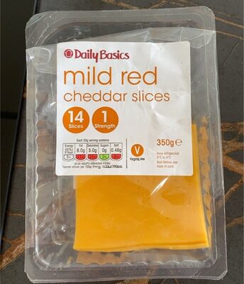 Mild red cheddar slices - Product