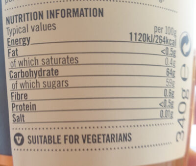 Seville Marmalade - Nutrition facts