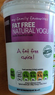 Fat Free Natural Yogurt - Product