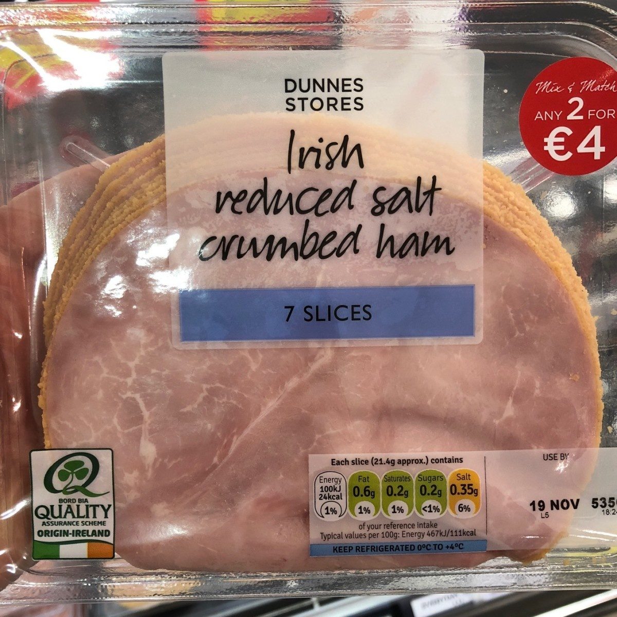 Irish Reduced Salt Crumbed Ham - Product - fr