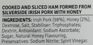 Honey Roast Irish ham - Ingredients