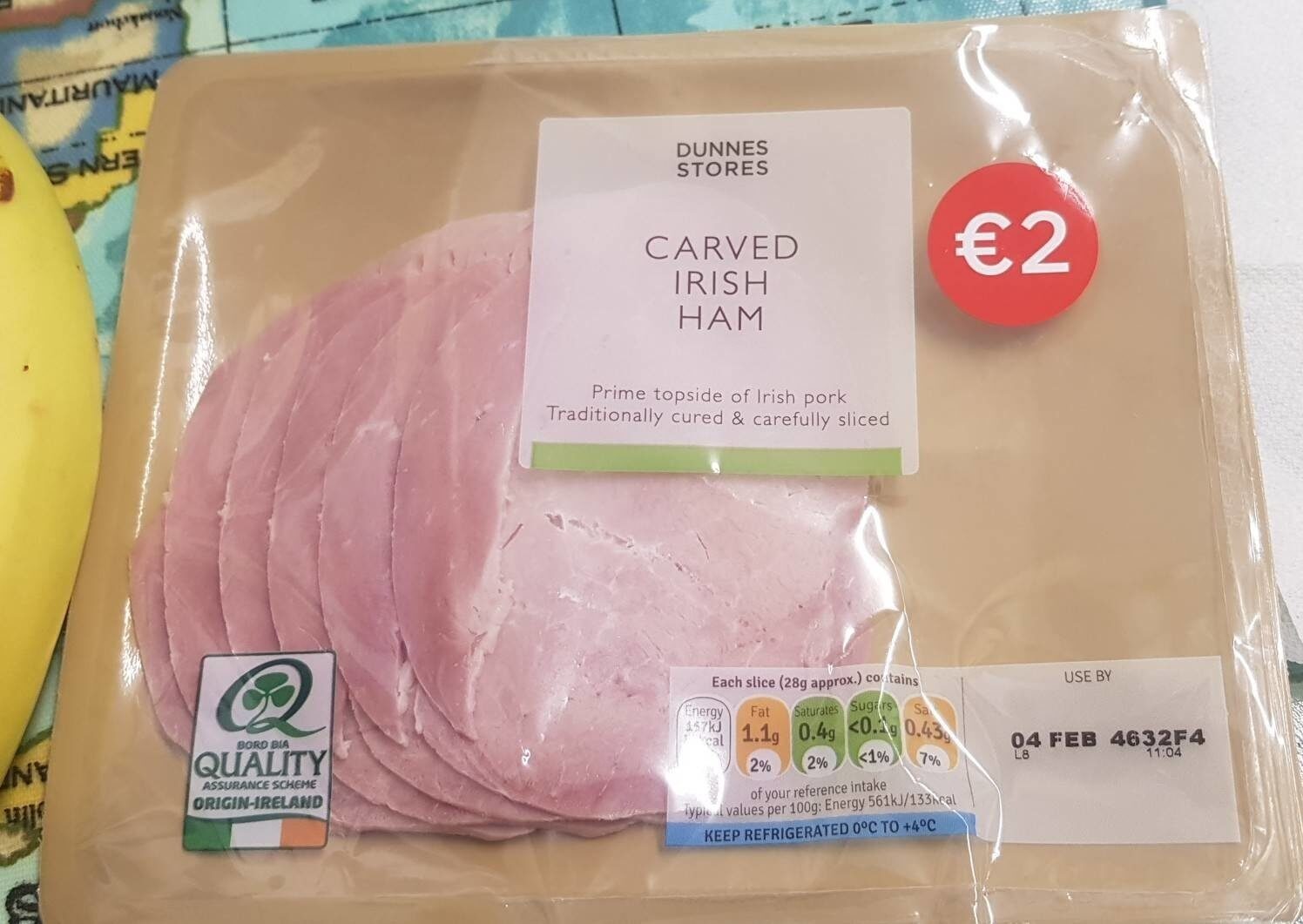 Carved Irish ham - Product