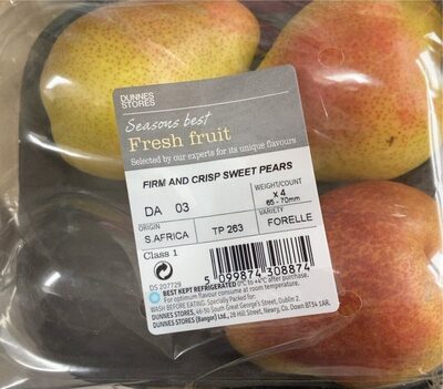 Firm and crisp sweet pears - Product