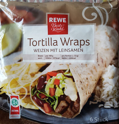 Tortilla Wraps Weizen mit Leinsamen - Produkt