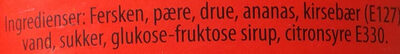 Frugtcocktail - Ingredienser
