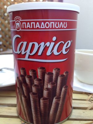 Caprice Delicious Wafer Rolls with Hazelnut and Cocoa Cream 3,80 - Product - fr