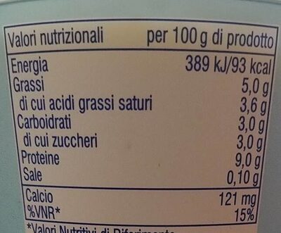 Yogurt greco - Nutrition facts - it