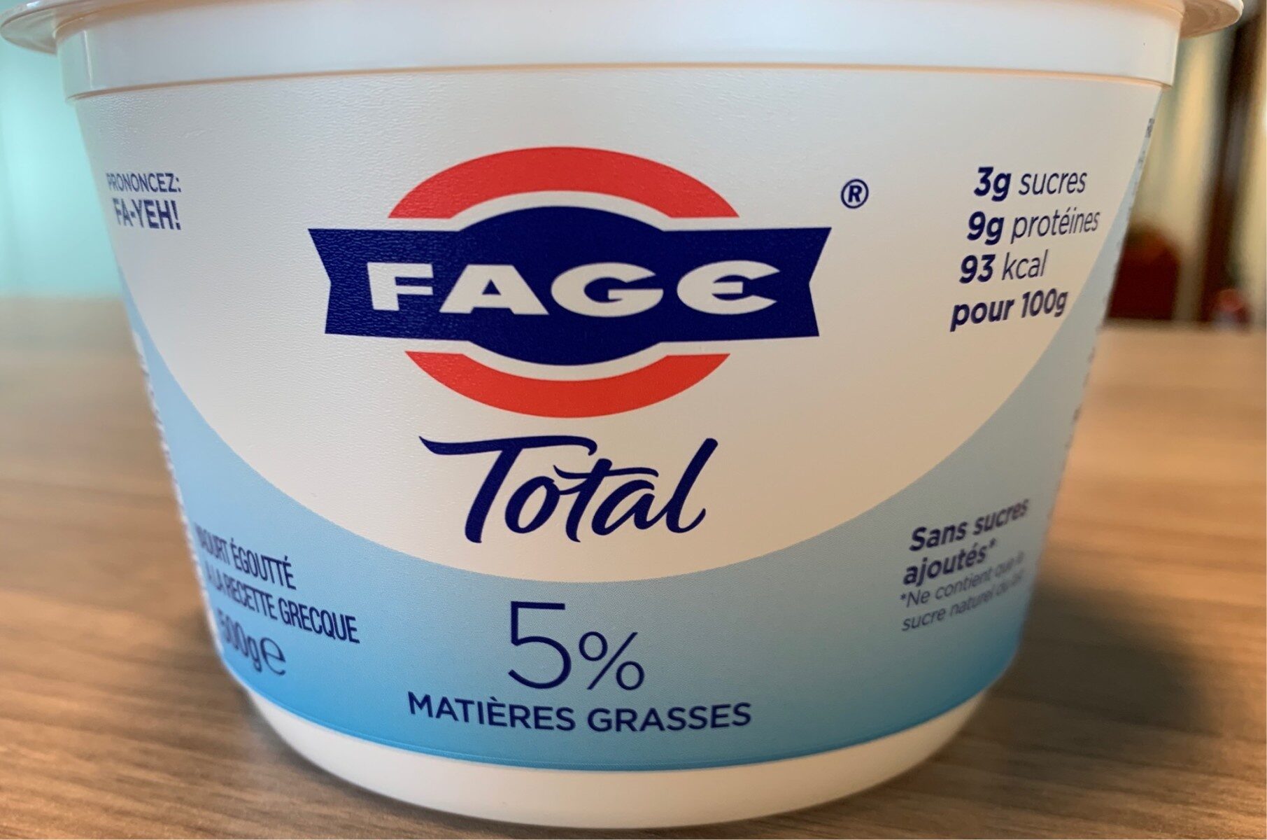 Yaourt Grecque Total 5% MG - Produit