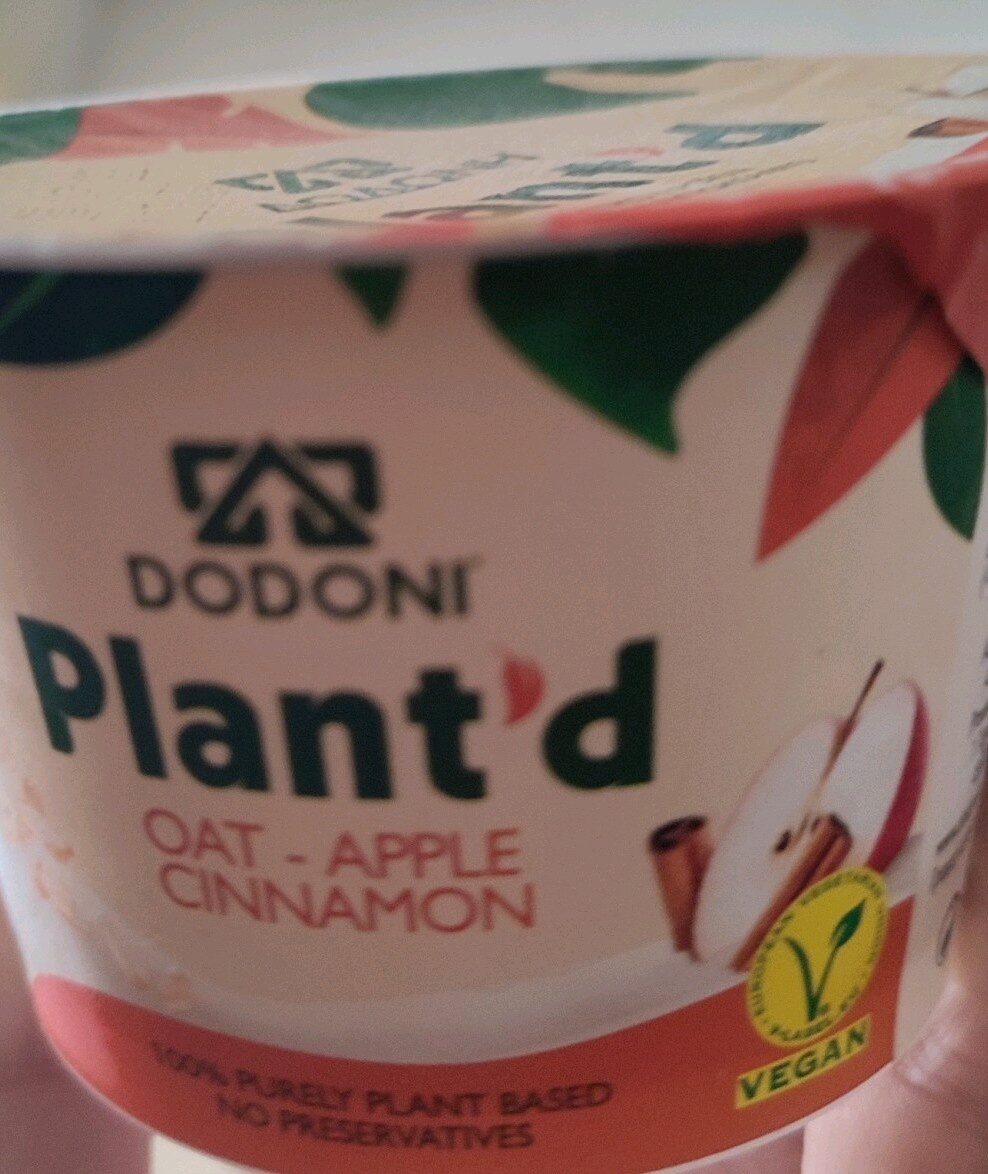 Plant'd γιαούρτι βρώμης με μήλο και κανέλα - Product - el