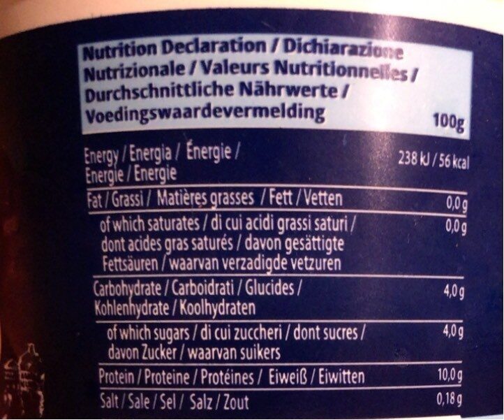 Yaourt grec - Nutrition facts - fr