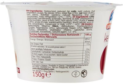 Kefir mild 1,7% Grassi fico e avena - Ingredienti