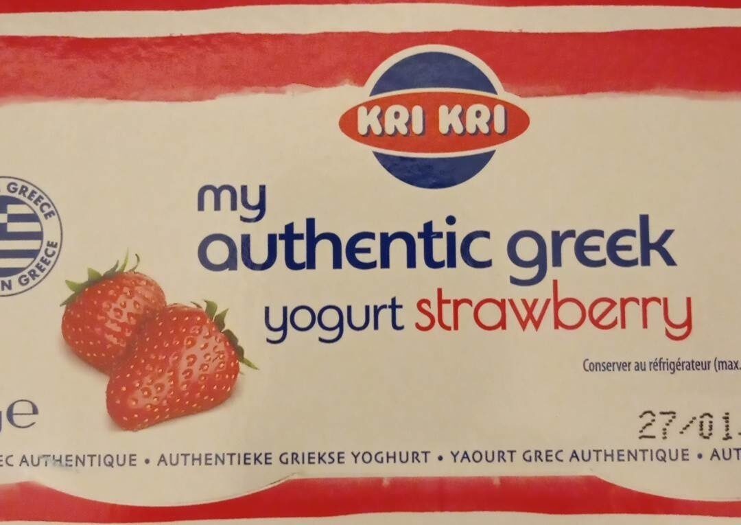 Greek yoghurt aardbei - Produit