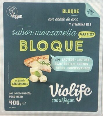 Bloque vegano sabor mozzarella - Producte