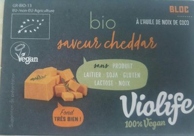Bloc bio saveur cheddar - Producte
