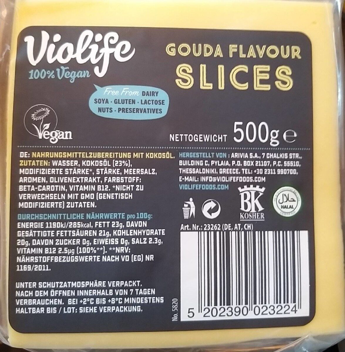 Violife Gouda Flavour Slices - Produit - de