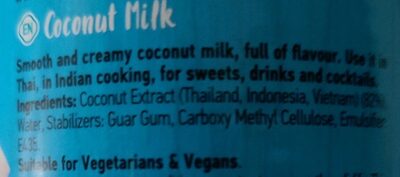 Coconut milk - Ingrediënten - en