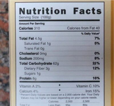 Toated bread Bran Light - Nutrition facts