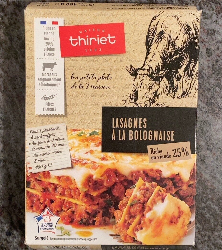 Lasagnes a la bolognaise - Product - fr