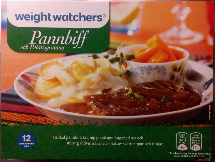 Weight Watchers Pannbiff och potatisgratäng - Produkt