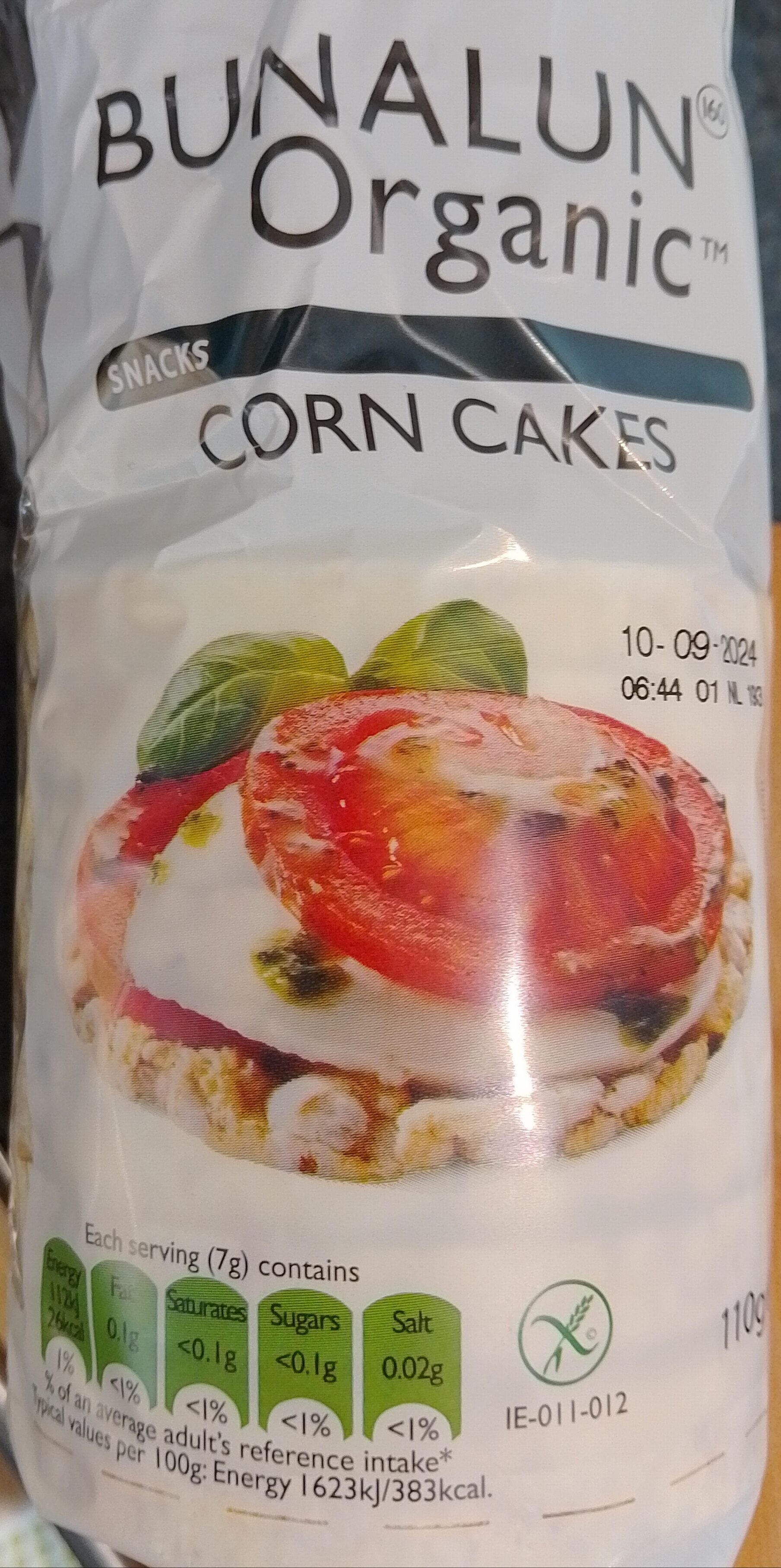 Bunalun Organic Snacks Corn Cakes - Product