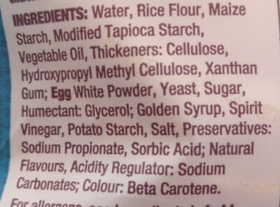 Brioche Buns - Ingredients