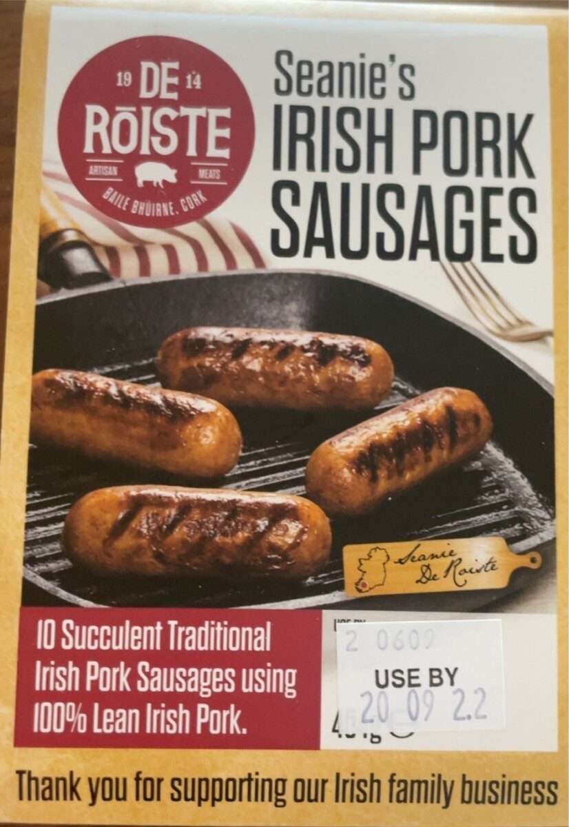 Irish Pork Sausages - Product