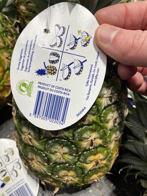 Calories in Plu Produce Pineapple Golden