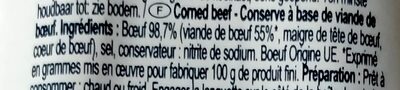 Corned beef - Ingrediënten - fr